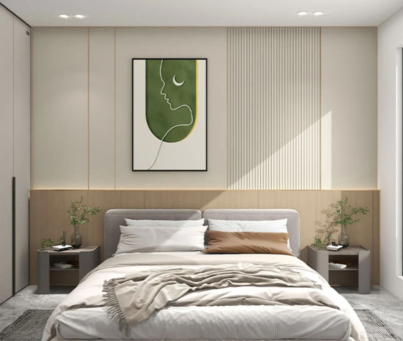 WPC Flat Grooved Wall Panel CSW19512 2
